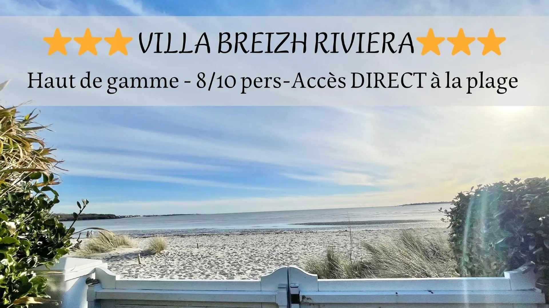 Villa Breizh - Front De Mer - Acces Plage - 8 Personnes La Foret-Fouesnant
